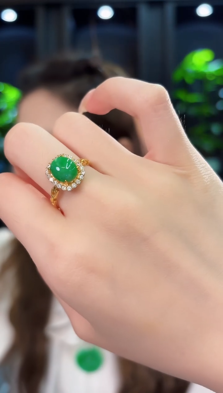 翡翠戒指未镶嵌 缅料A货/支持复检/一件