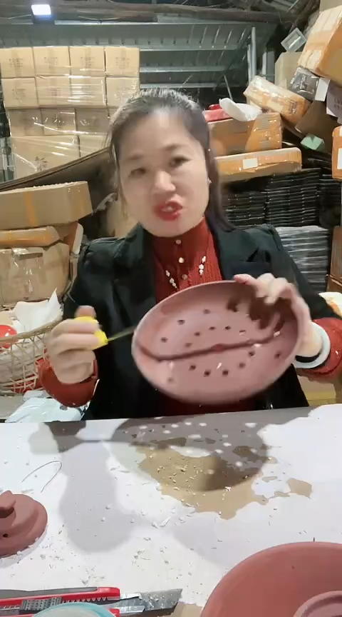 陶大瑕疵裂打磨22紫砂蒸架