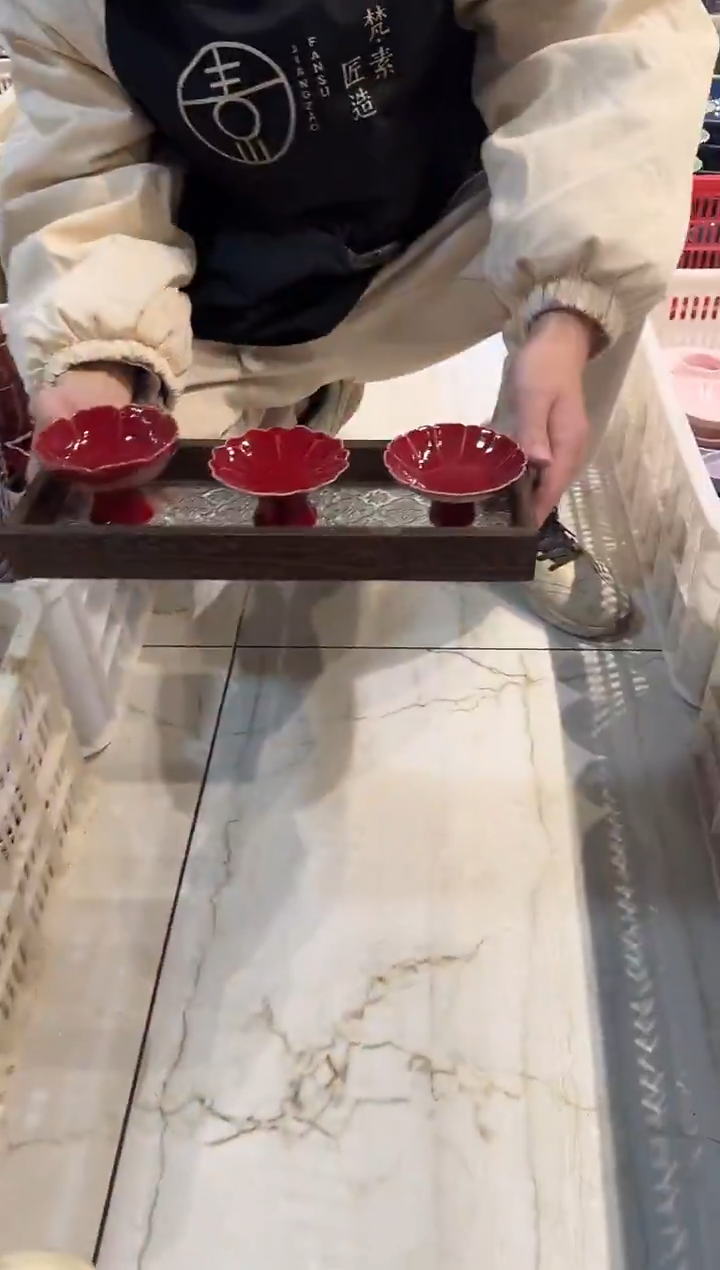 瓷片瓷微瑕商品 介意勿拍 带托盘