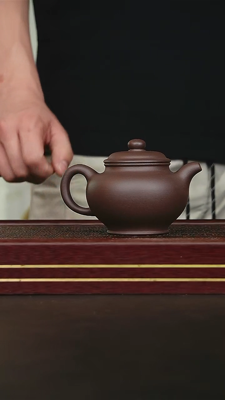 茶壶紫砂紫泥掇只fb