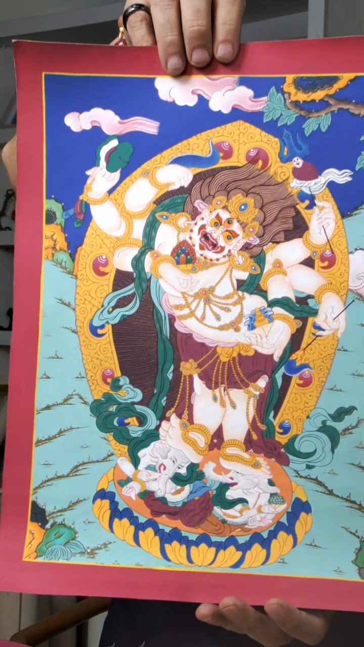 【闪购商品】装裱画白财-实物略有差异介意勿拍33X22