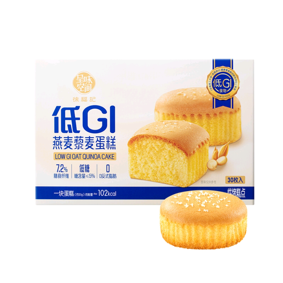 【会员商店】徐福记 低GI燕麦藜麦蛋糕