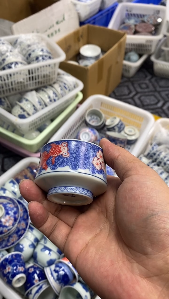 陶瓷景德陶瓷茶具容量约50 小