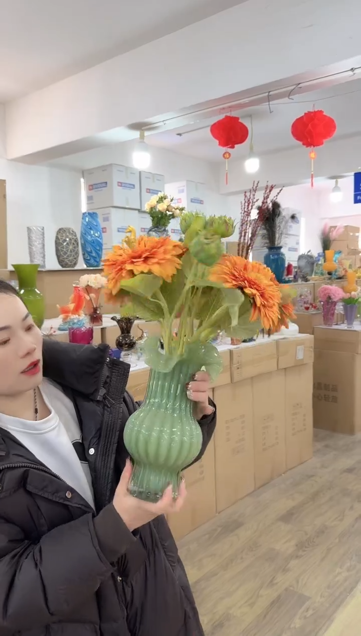 【闪购商品】无铅玻璃迪喜花器-t-早51 花瓶