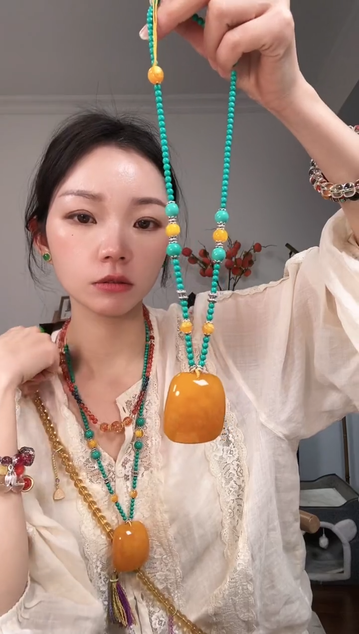 【闪购商品】琥珀颈饰未镶嵌Z21ZZZZZ