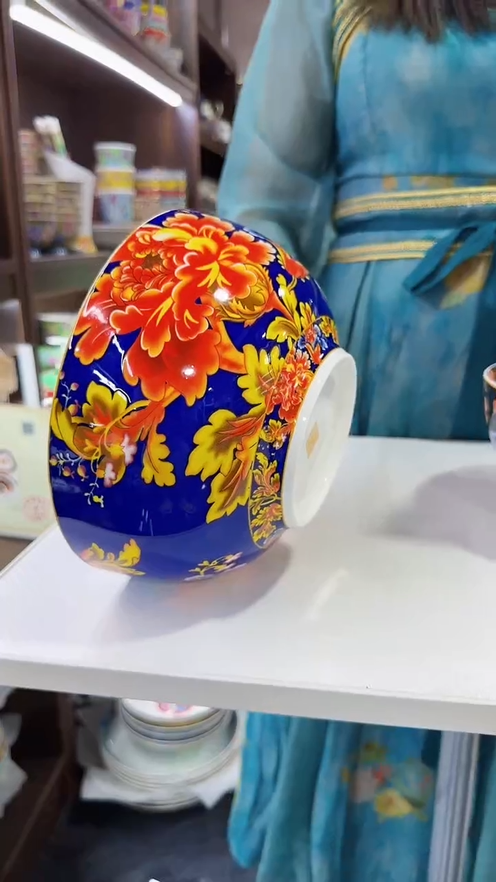 瓷片戴安娜8.5英寸汤碗1个景德镇陶瓷