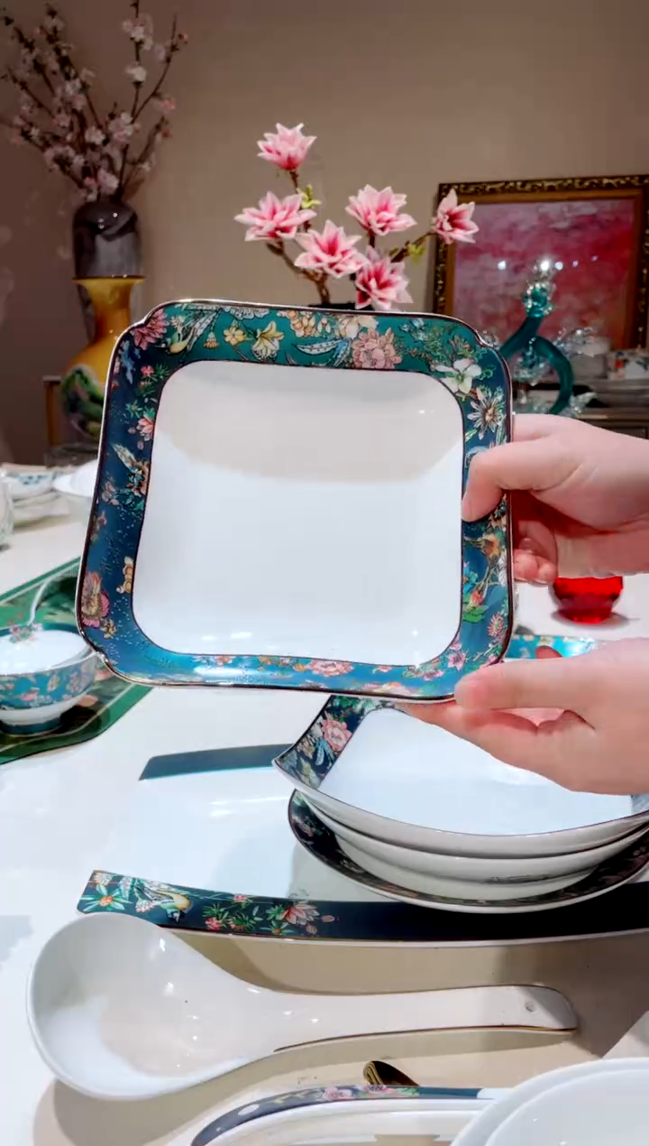 【闪购商品】琉璃手工艺品    绿野 如意盘3个