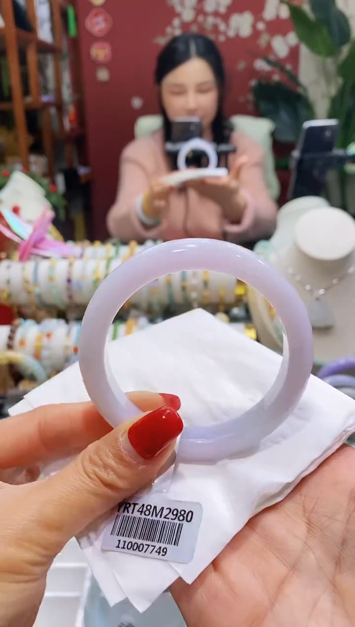 【闪购商品】翡翠手镯未镶嵌91圈口56-58/10.9*8.8