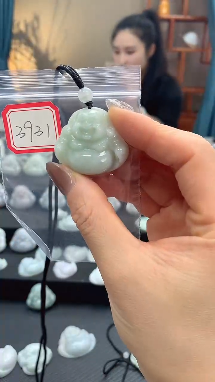 颈饰未镶嵌翡翠佛公3931