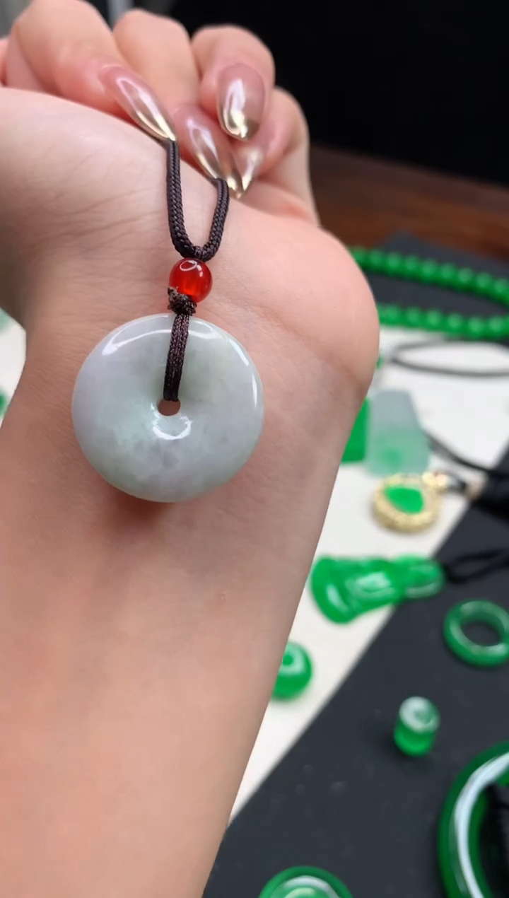 颈饰未镶嵌翡翠松**布无美颜无滤镜一发