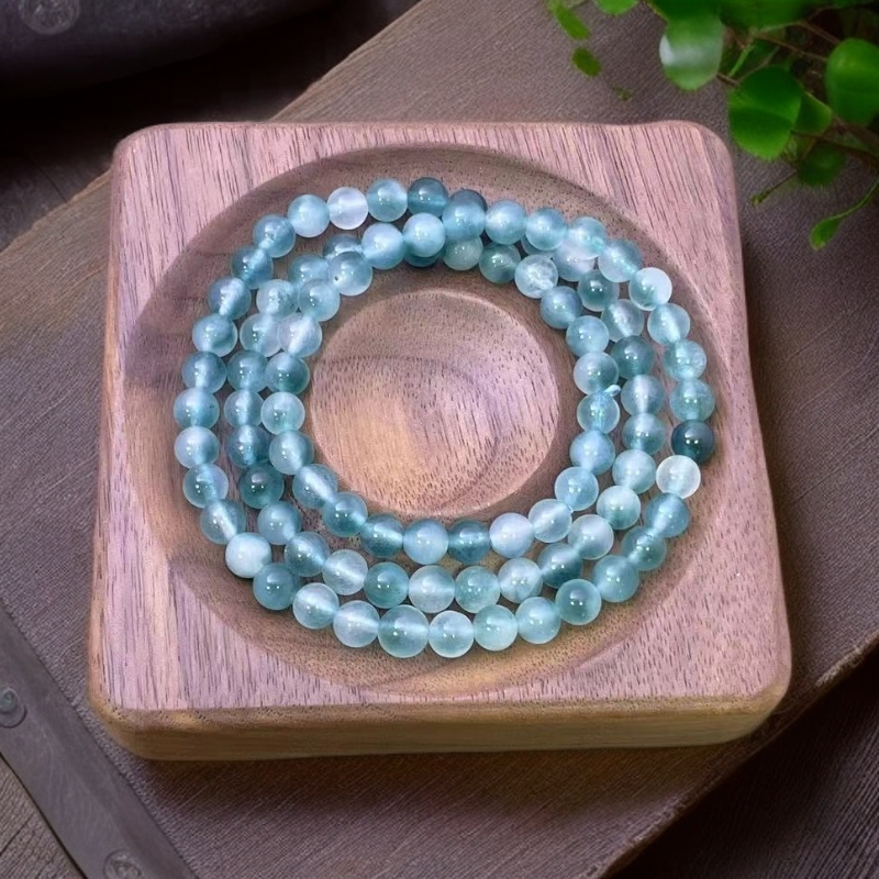 佳玺甄选 069DIY 冰乌蓝花三圈 6mm