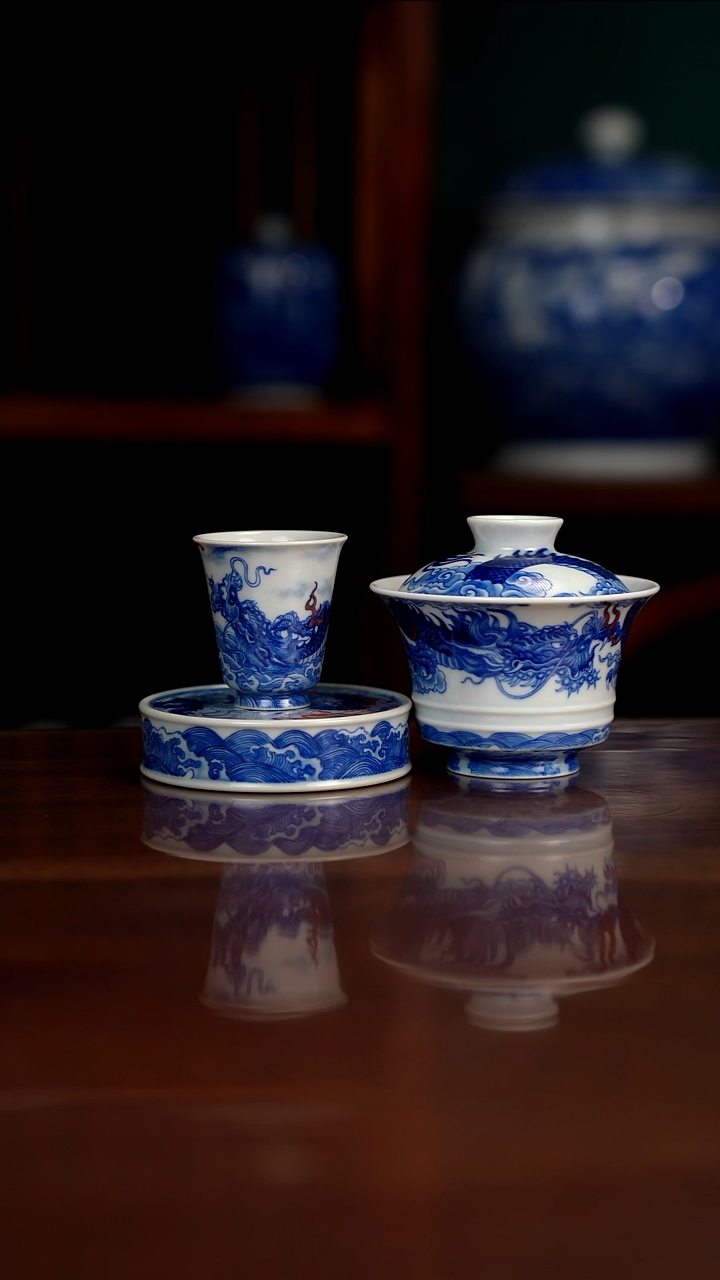 志**里自成堂柴窑 龙纹