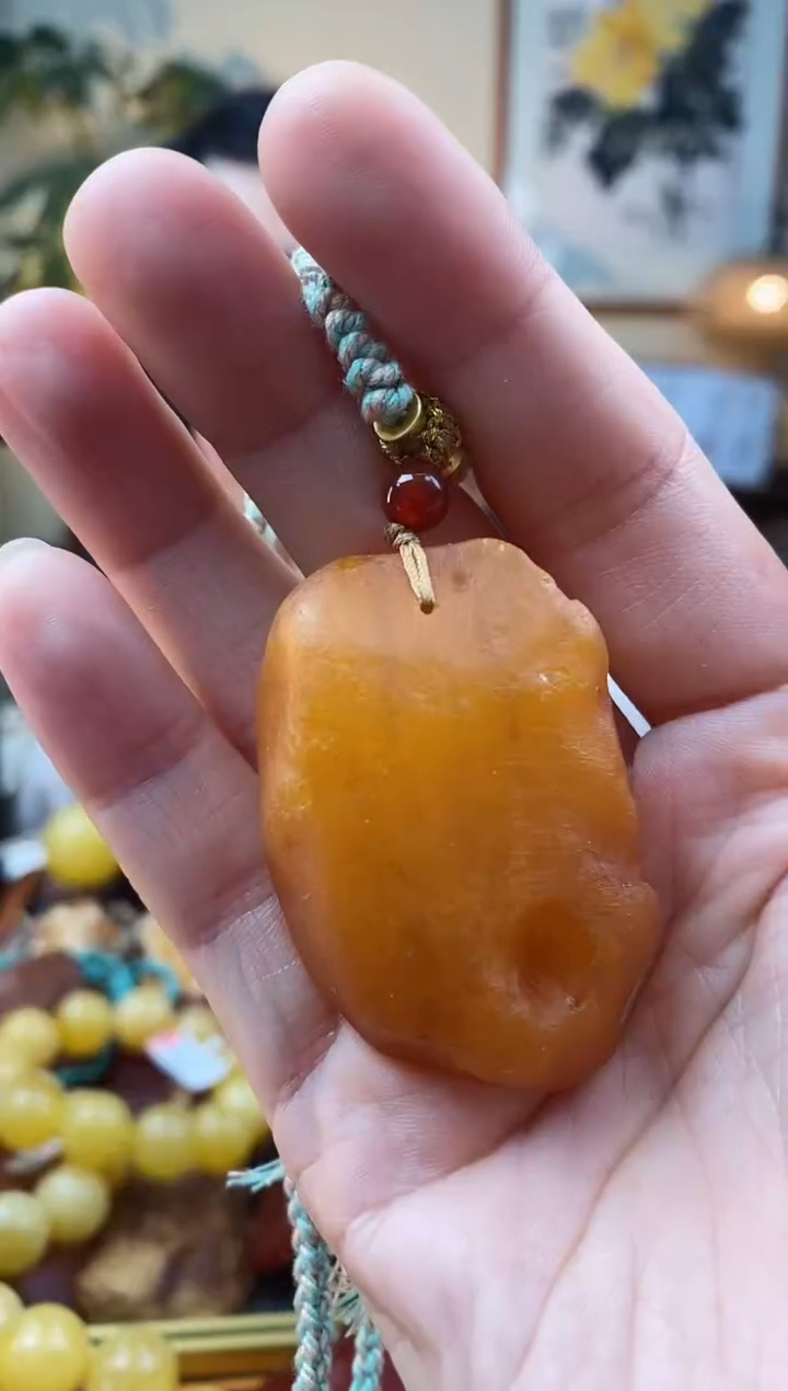 【闪购商品】琥珀颈饰未镶嵌吊坠