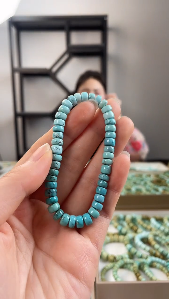 【闪购商品】绿松石珠宝奇石未镶嵌6.6+mm