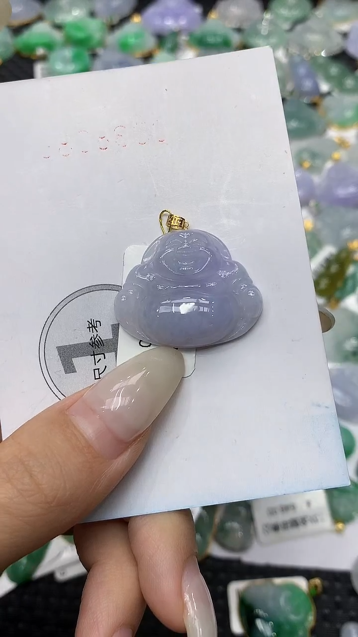 颈饰18K金镶嵌翡翠11111111111