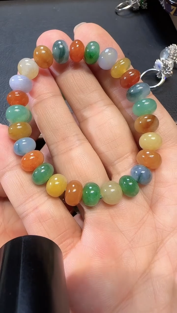 【闪购商品】翡翠手链未镶嵌多宝手串