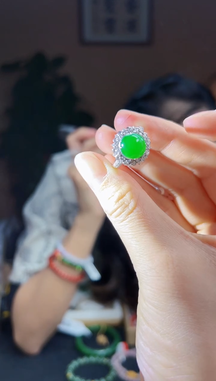 【闪购商品】翡翠戒指18K金镶嵌DFZ0115-91翡翠戒指