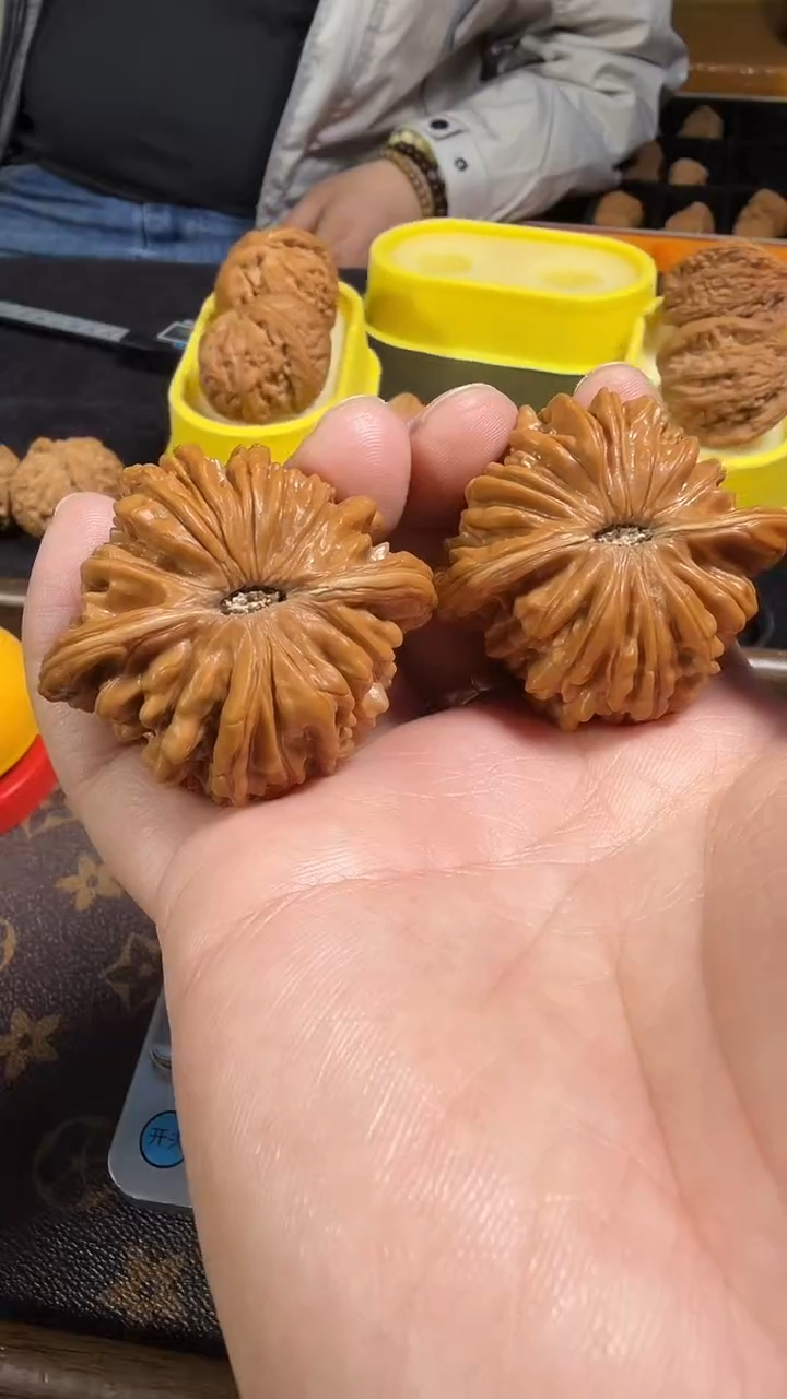 把件文玩核桃47尺全品平谷楼子