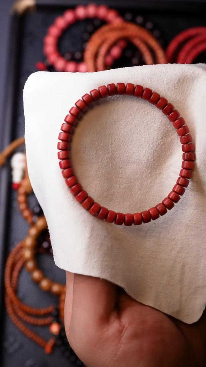 非洲檀香手串/手链粉象药片6mm