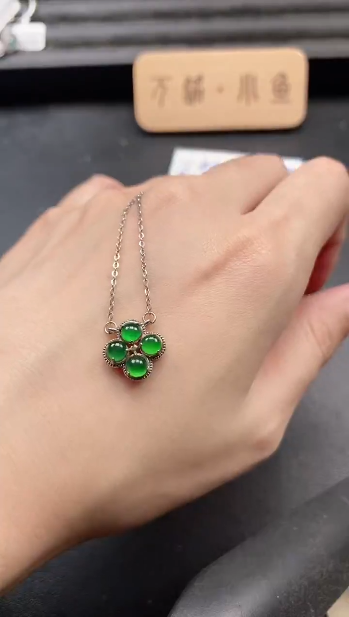 银S925镶嵌戒指翡翠51151