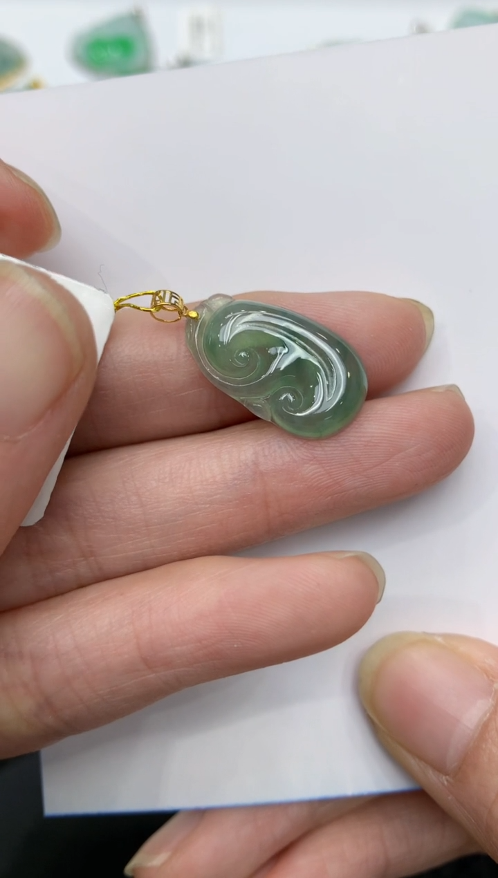 【闪购商品】翡翠颈饰18K金镶嵌111111111