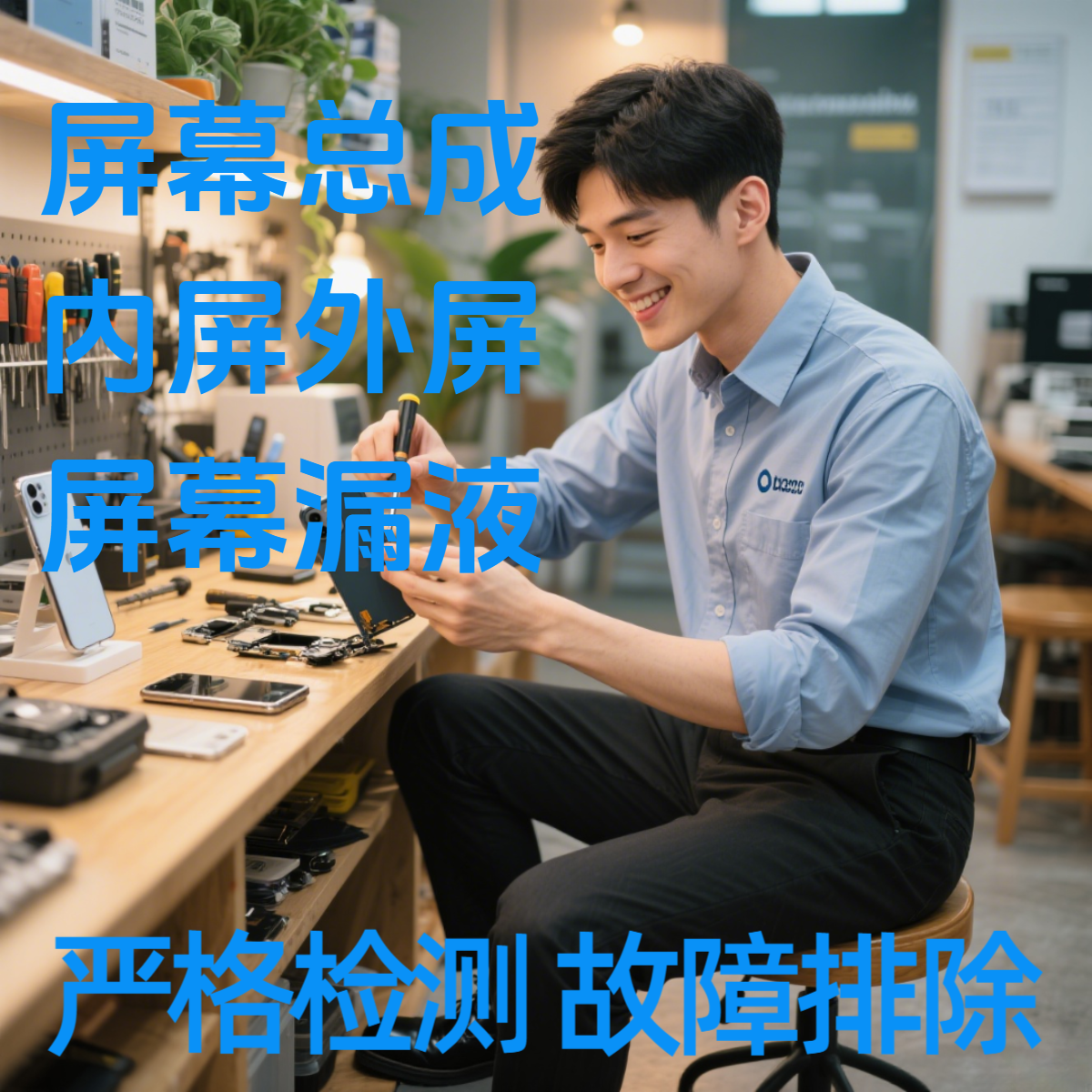 苹果安卓换屏幕换总成换内外屏修内屏漏液彩屏外屏玻璃屏幕总成