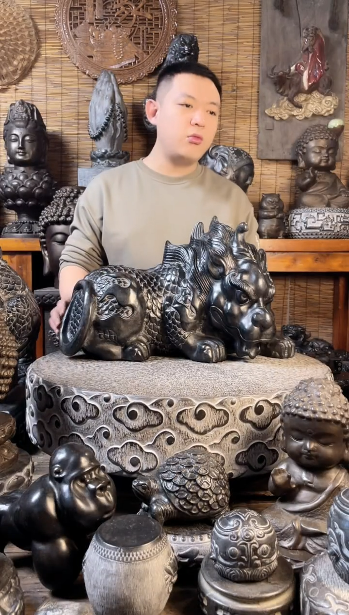 【闪购商品】52貔貅天然青石雕刻