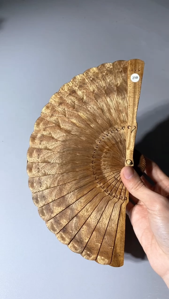 金丝楠216号15cm金丝楠木小叶桢楠扇子