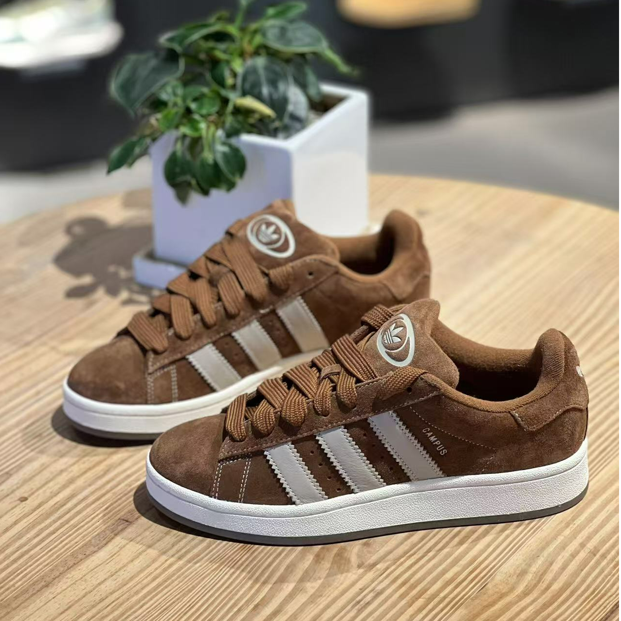 【滔搏联动】adidas/阿迪达斯CAMPUS经典运动滑板鞋JR8164