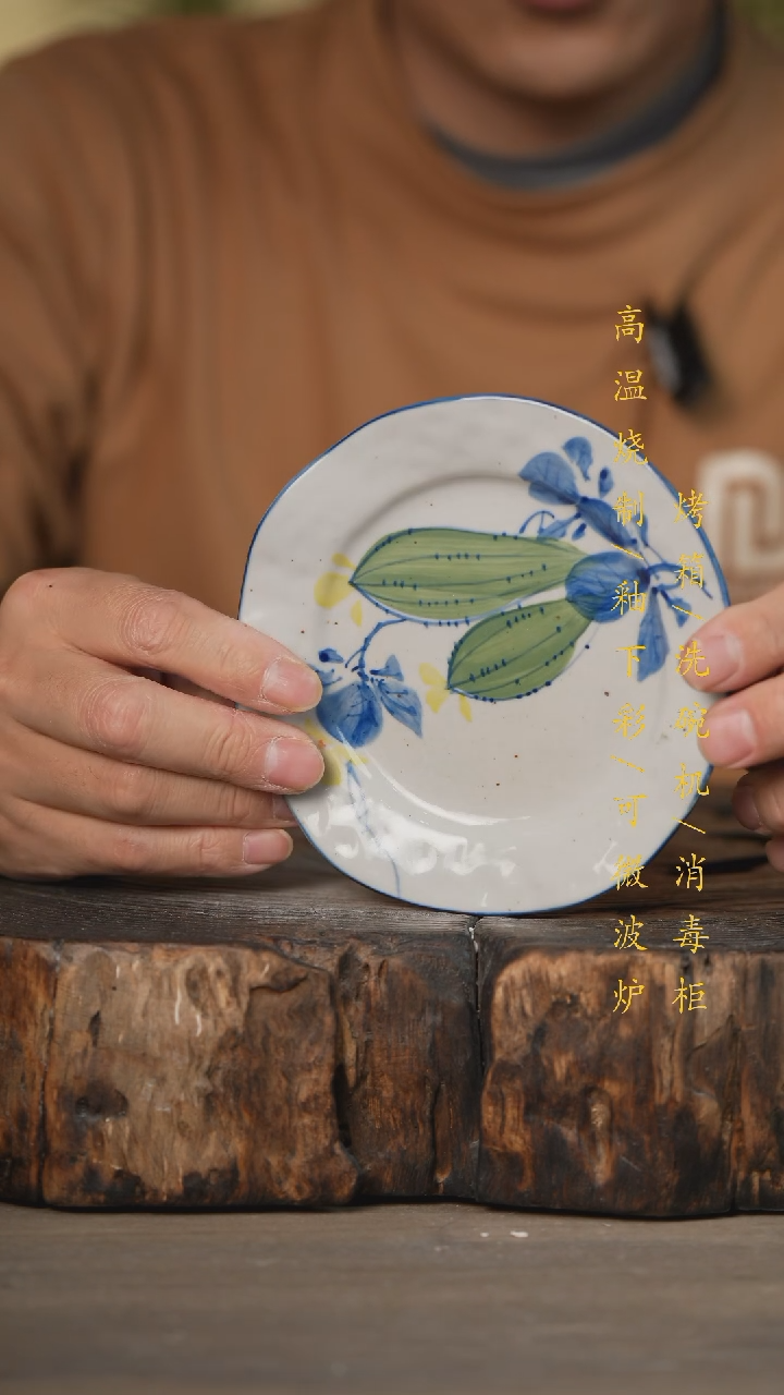 【闪购商品】瓷片景德镇高温釉下彩可微波烤箱洗碗机