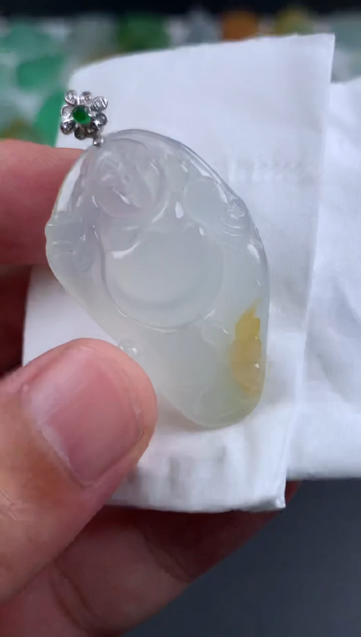 【闪购商品】翡翠颈饰18K金镶嵌翡翠