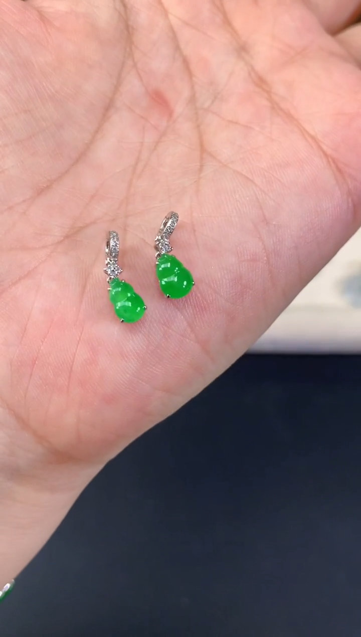 翡翠18K金镶嵌吊坠(不含链)A372|（多样性发其一）