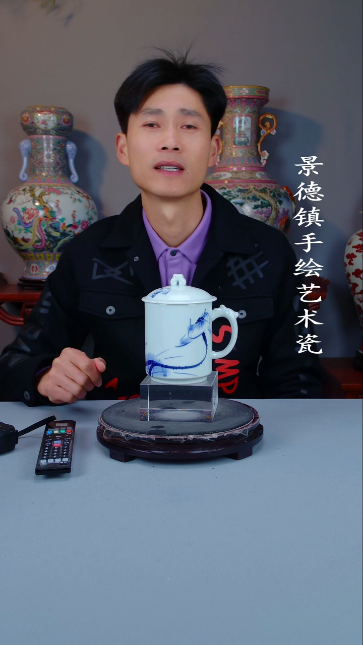 摆件陶瓷景德镇手工手绘陶瓷摆件6