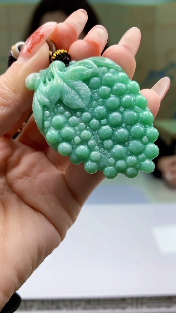 【闪购商品】定制翡翠未镶嵌4829ty-毛货挂件39