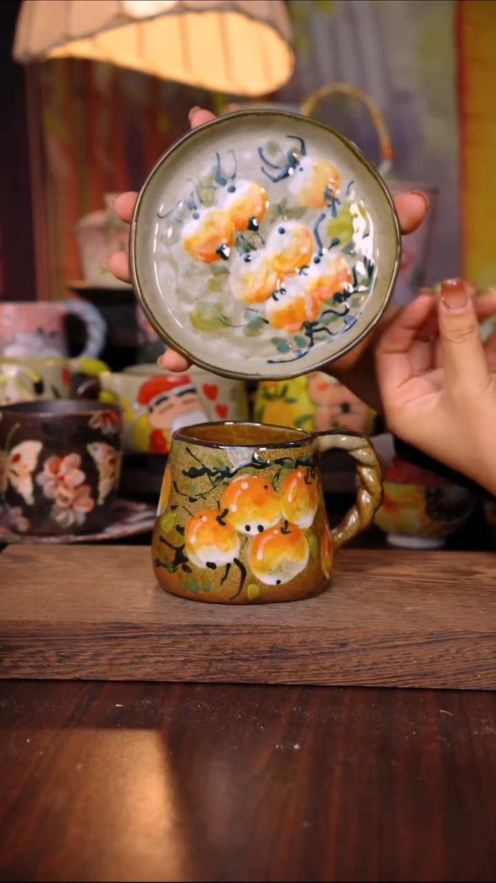摆件陶泥垚手作 景德镇手工手绘陶瓷器物