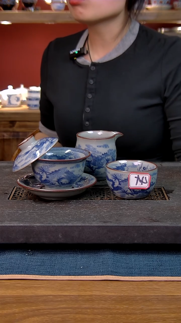 简装家用款6件套 老陶泥开片纹陶瓷茶具