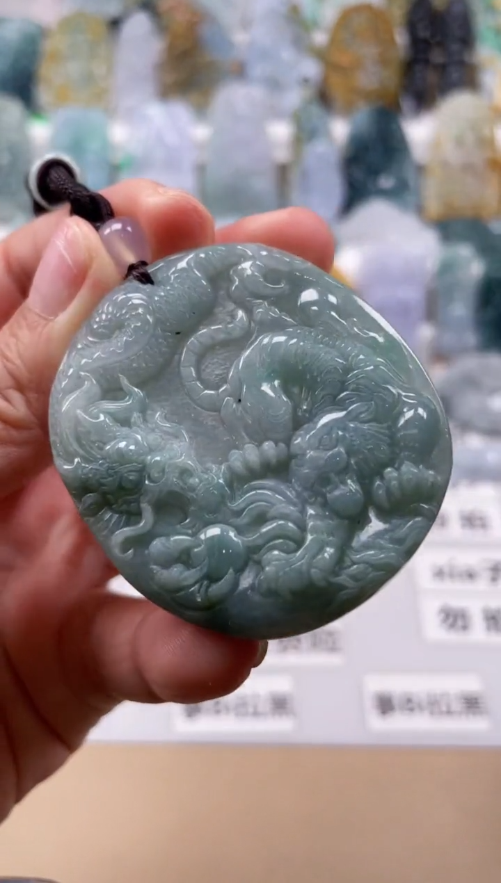 【闪购商品】翡翠颈饰未镶嵌天然缅甸A货翡翠75