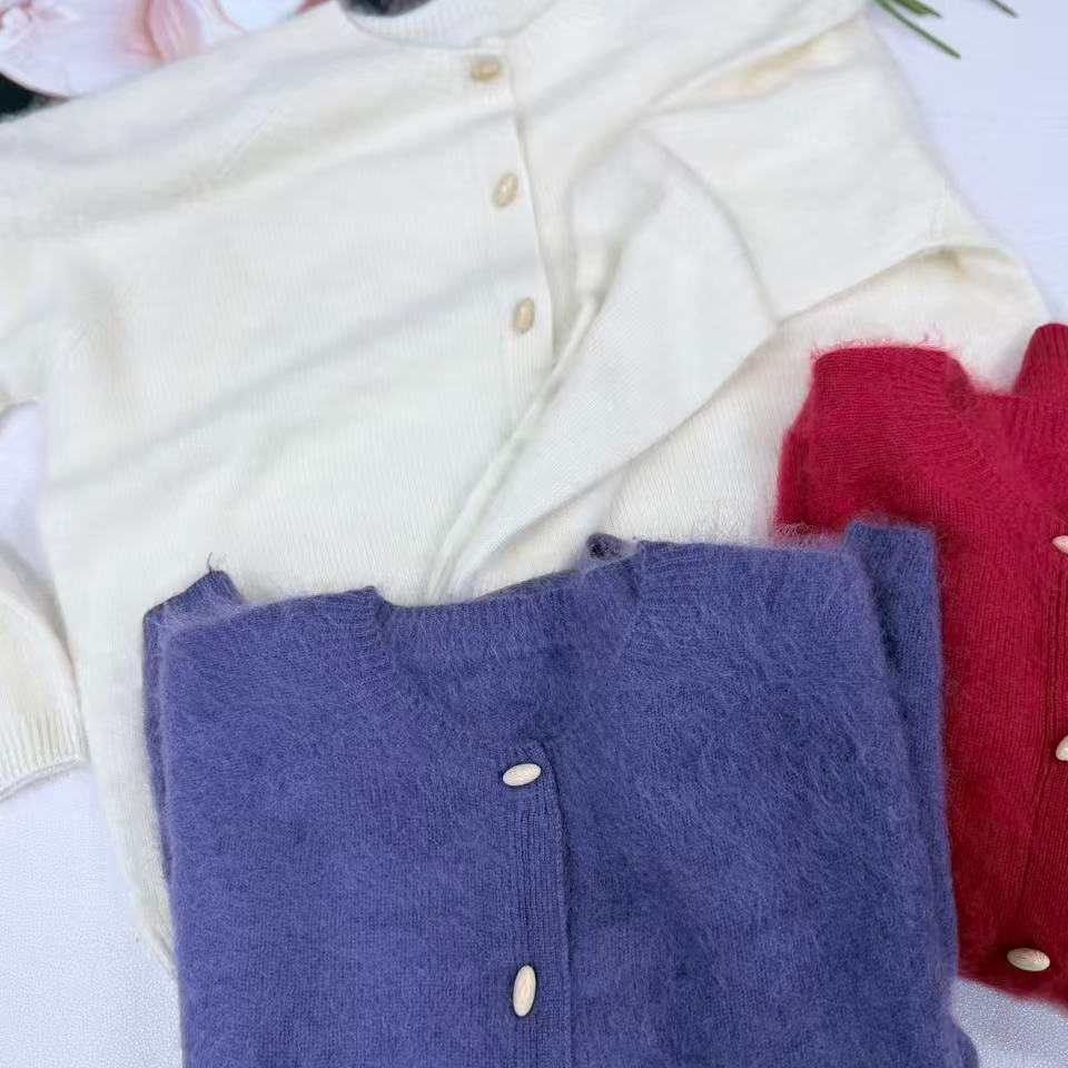 【山羊绒拉绒】木桶扣小香羊绒100%上衣【胸围58衣长61】00000#