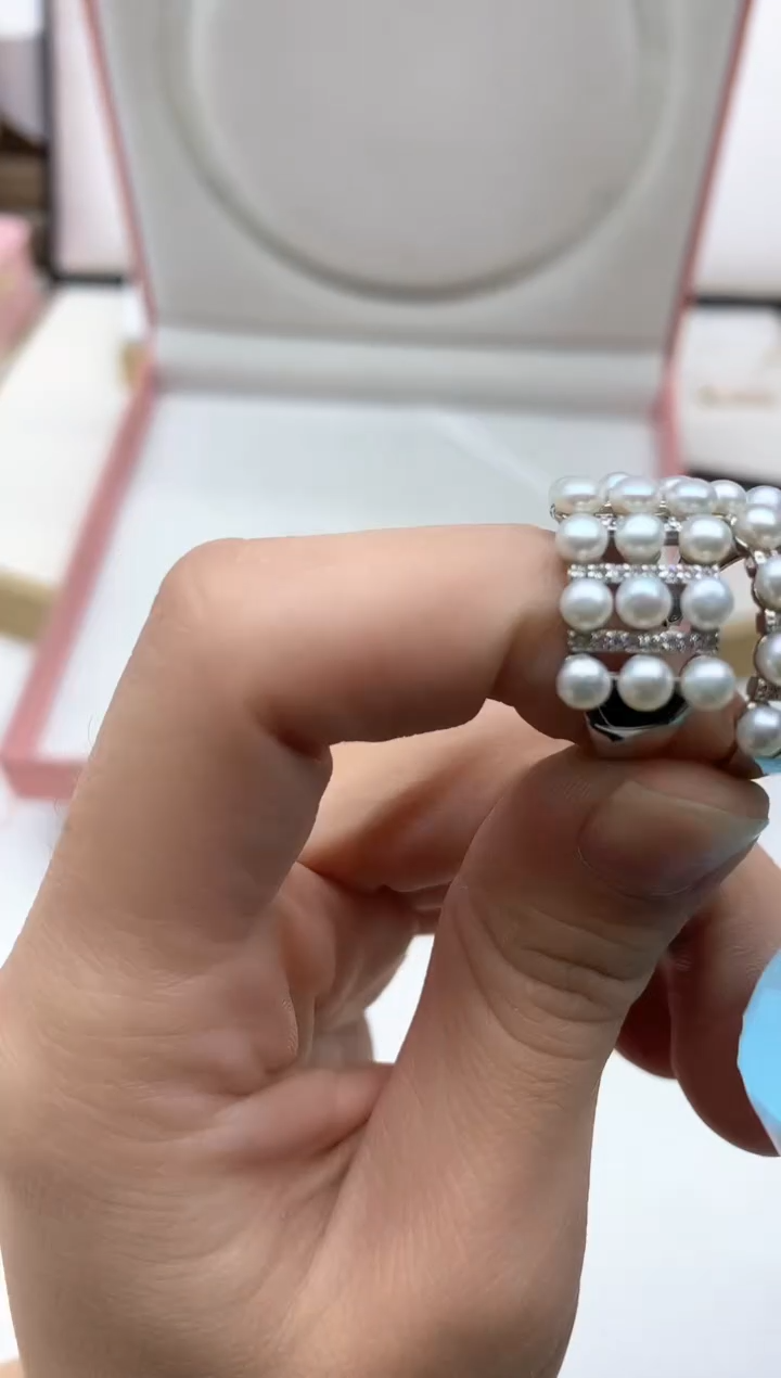 未镶嵌戒指淡水珍珠多样性发其一