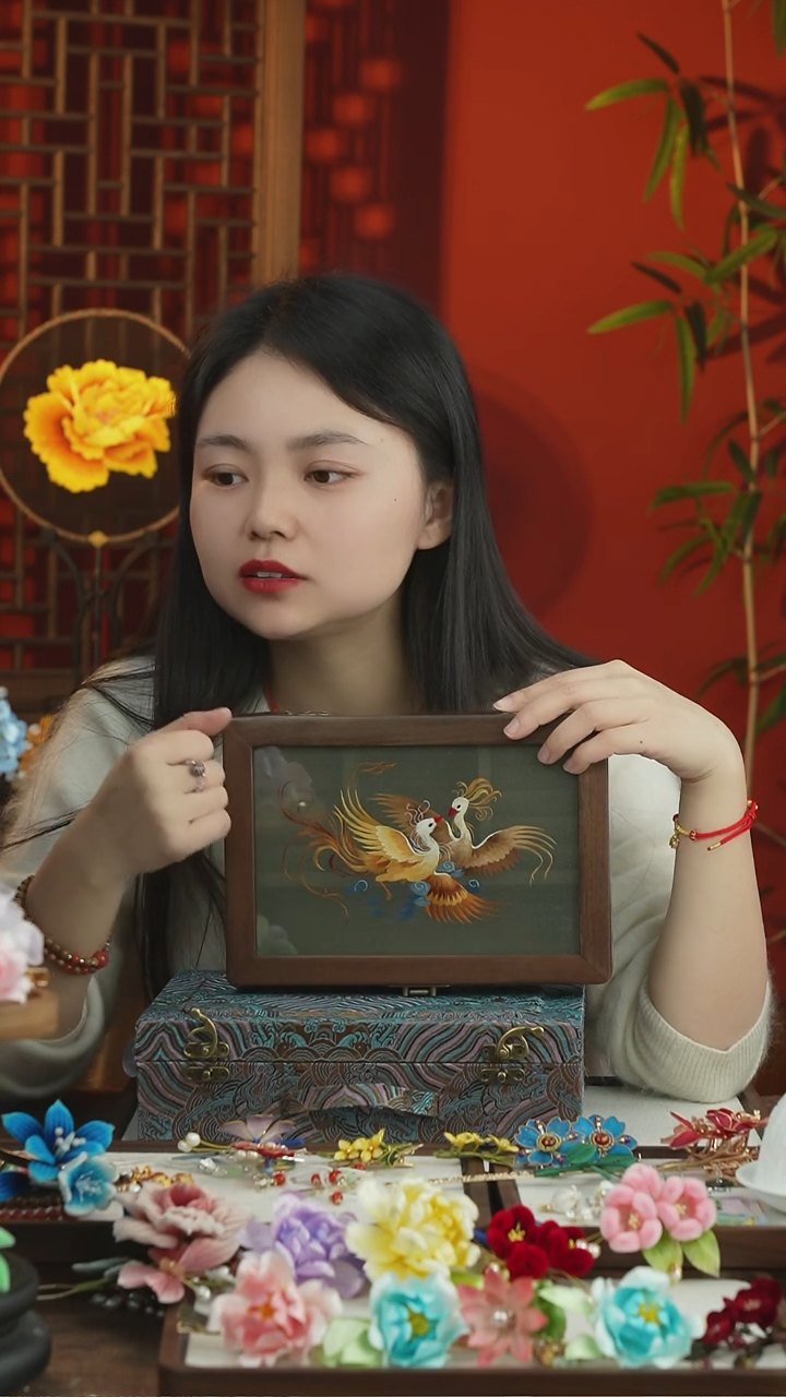 刺绣非遗苏绣首饰盒