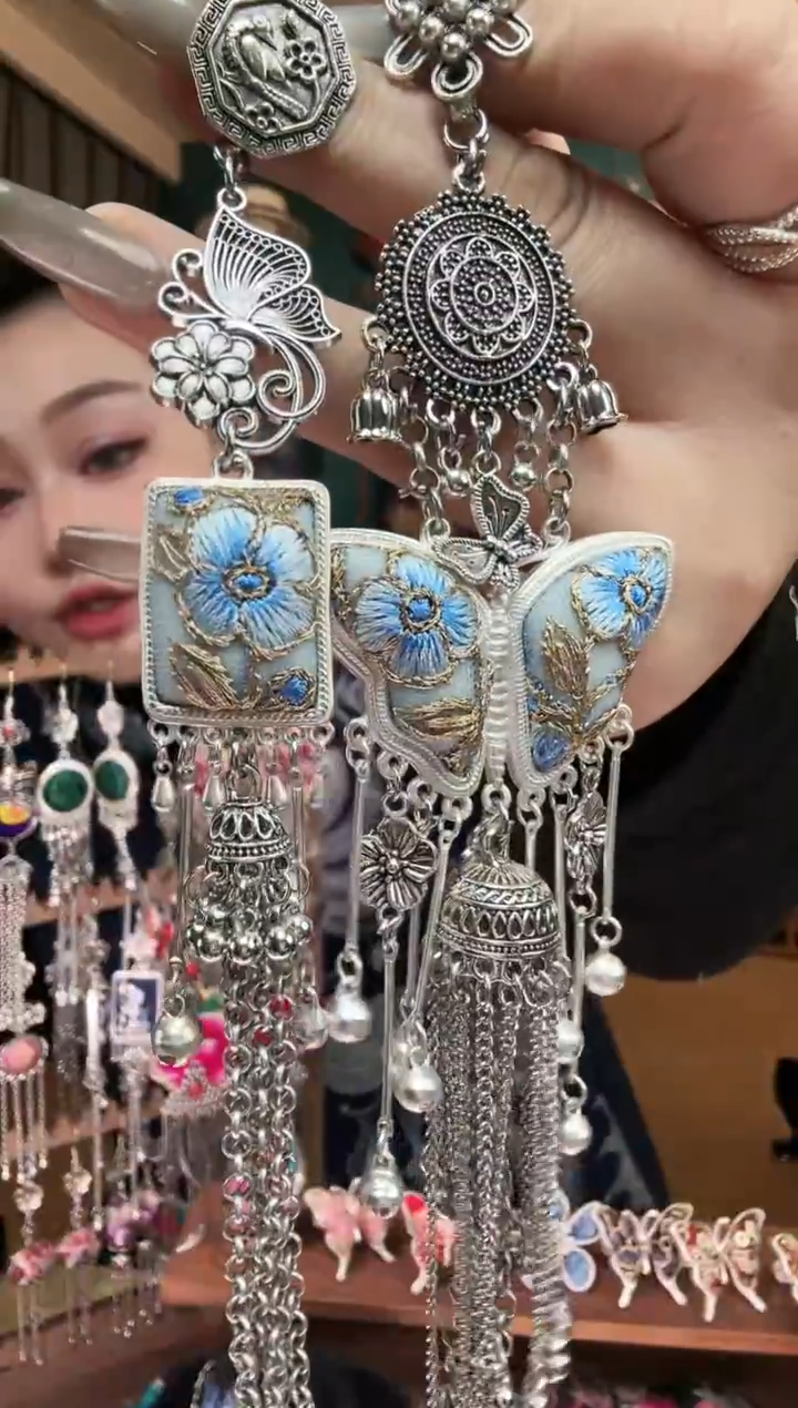 刺绣纯手工民族风刺绣压襟