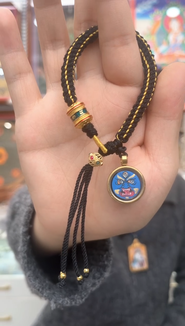 手链黑cc  纯手绘唐卡（非质量问题 不退不换）