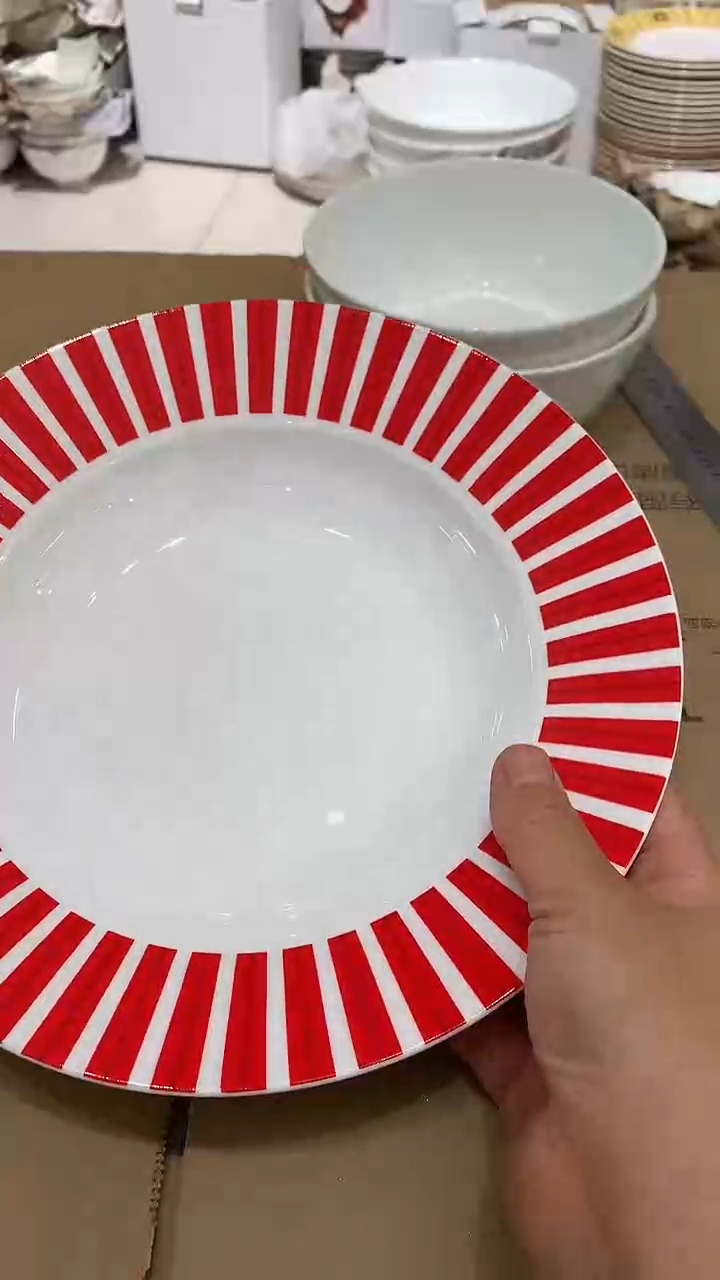 隆达骨质瓷福利款9寸汤盘2支