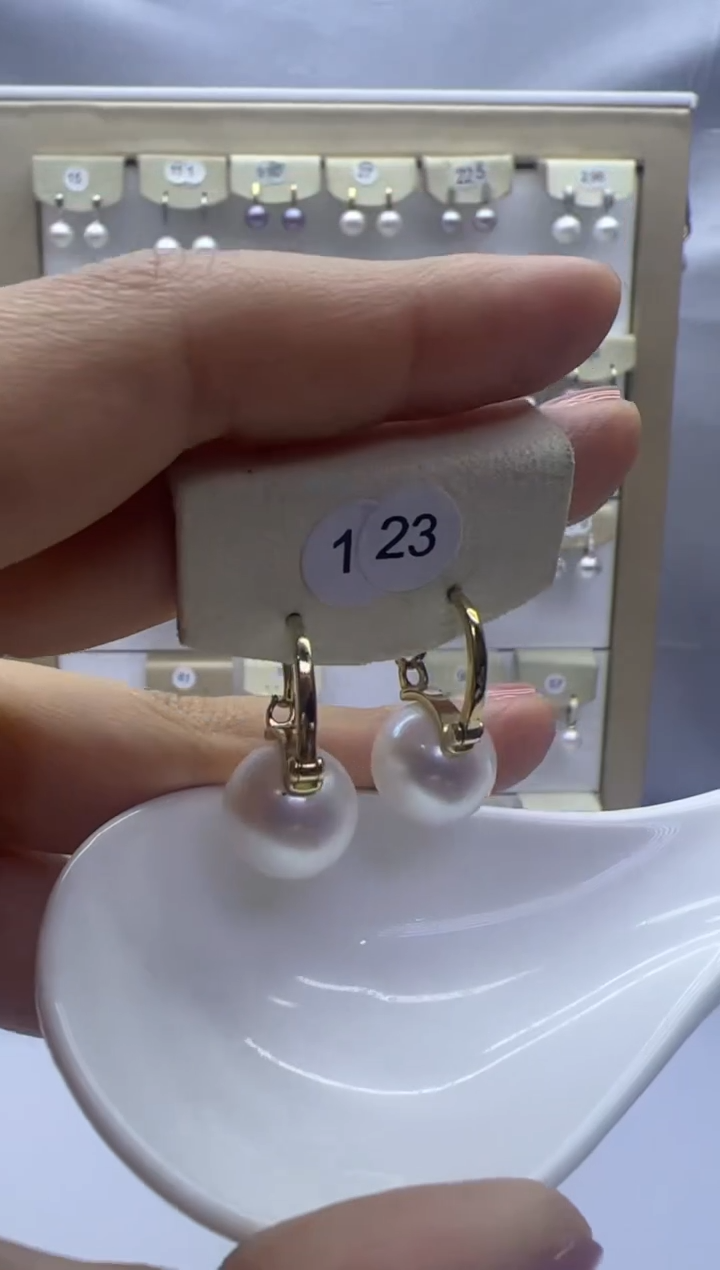 【闪购商品】淡水珍珠耳饰银S925镶嵌123