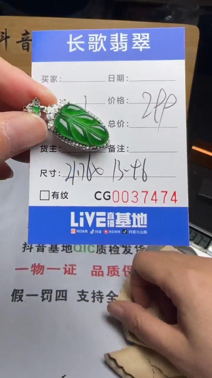 【闪购商品】翡翠颈饰银S925镶嵌00007474