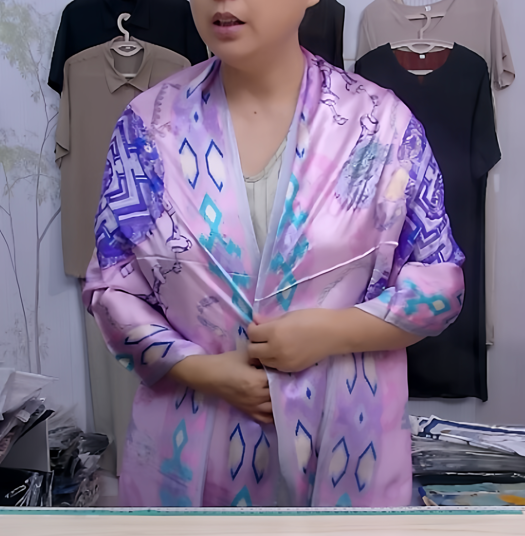 微瑕特价丝巾女士春日丝巾桑蚕丝