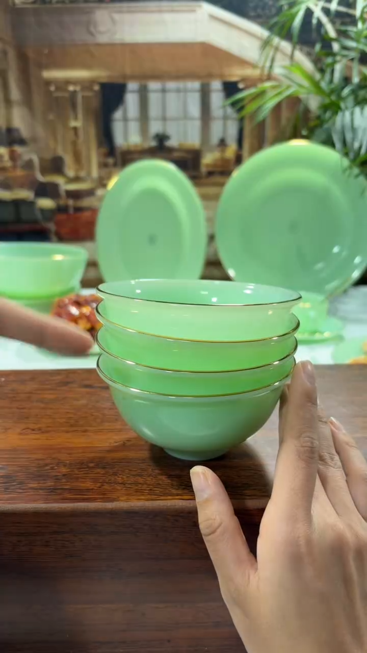 【闪购商品】..4.5英寸玉瓷碗4个口径11.5厘米