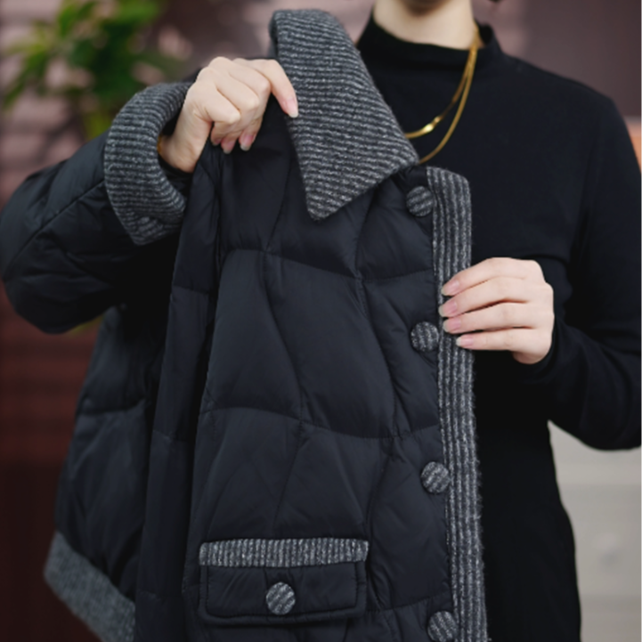 【进口品质】敬亭2025新款时尚气质加厚保暖90羽绒服外套d249鑫鑫