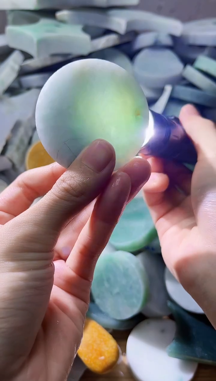 裸石翡翠翡翠a货正品玉石古陈238