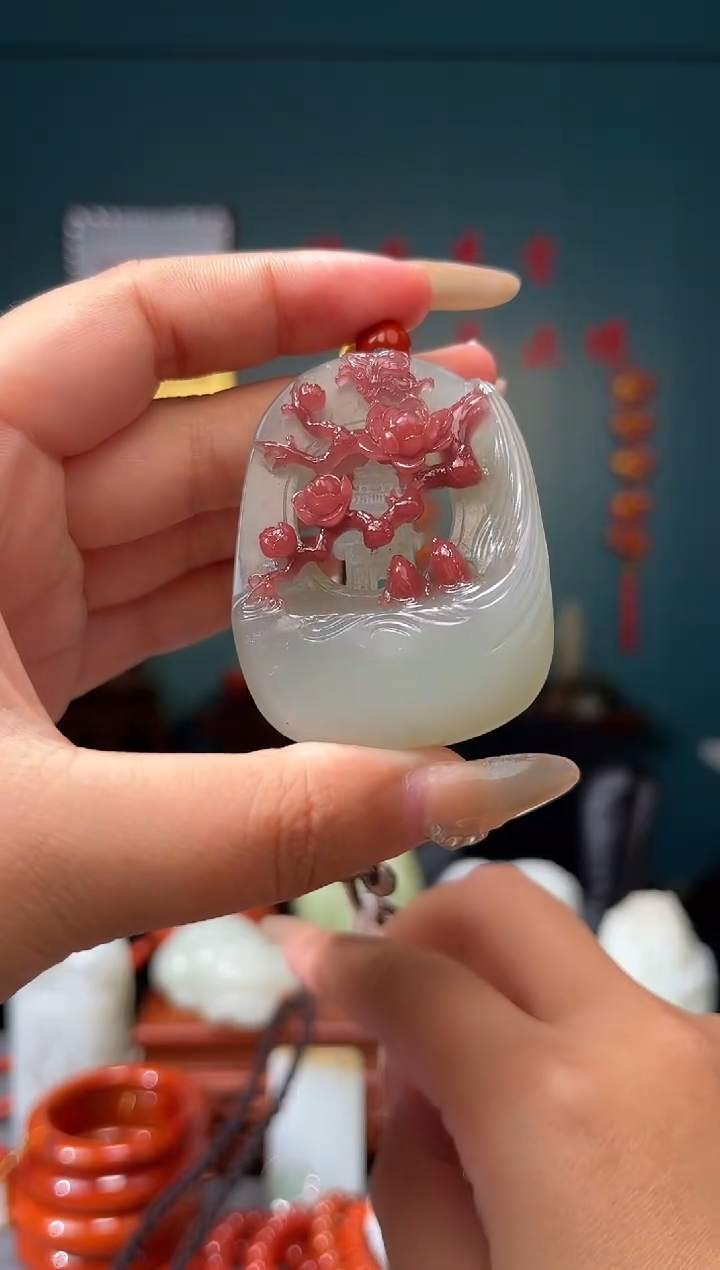 【闪购商品】石英质玉颈饰未镶嵌吊坠